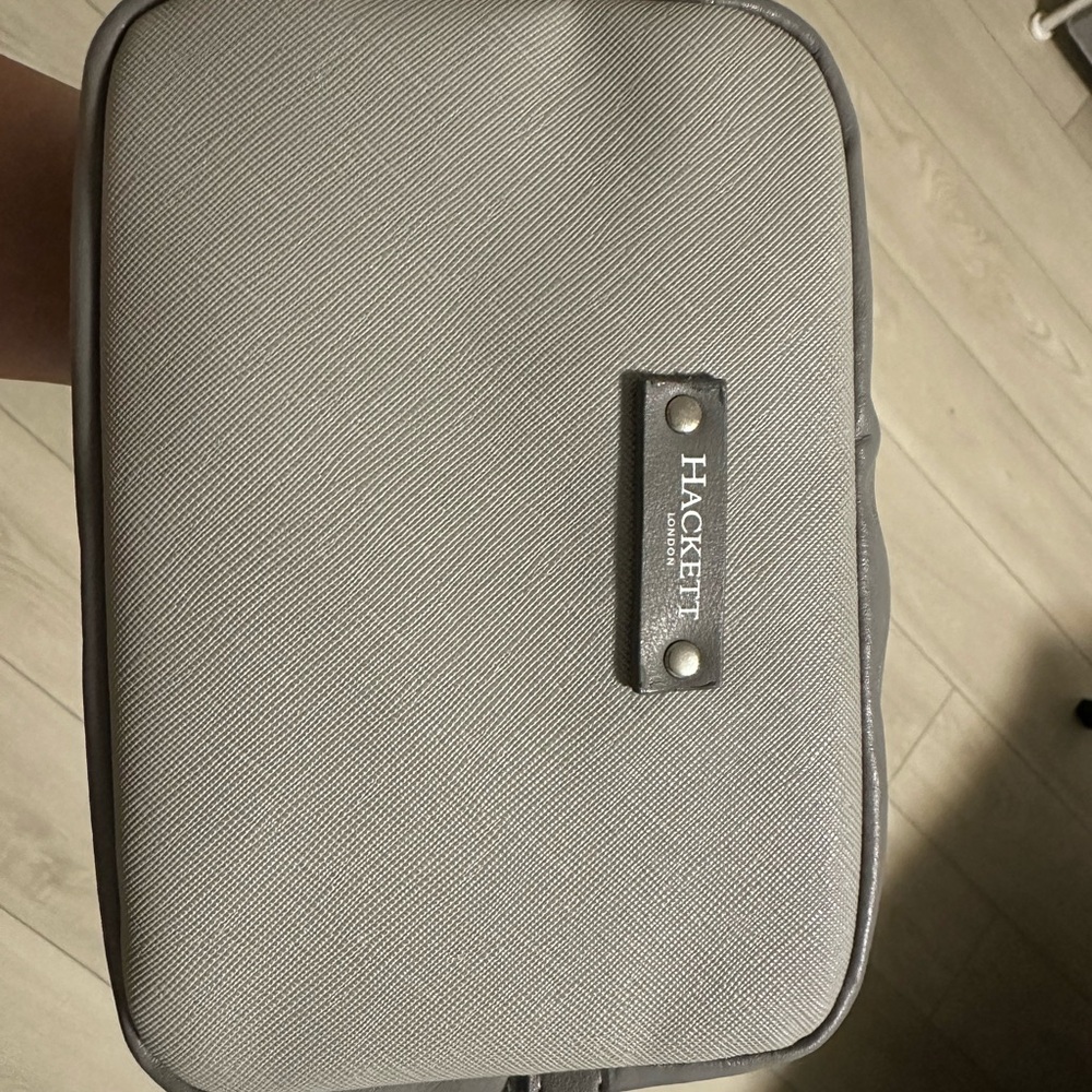 Hackett Gray Cosmetic Bag